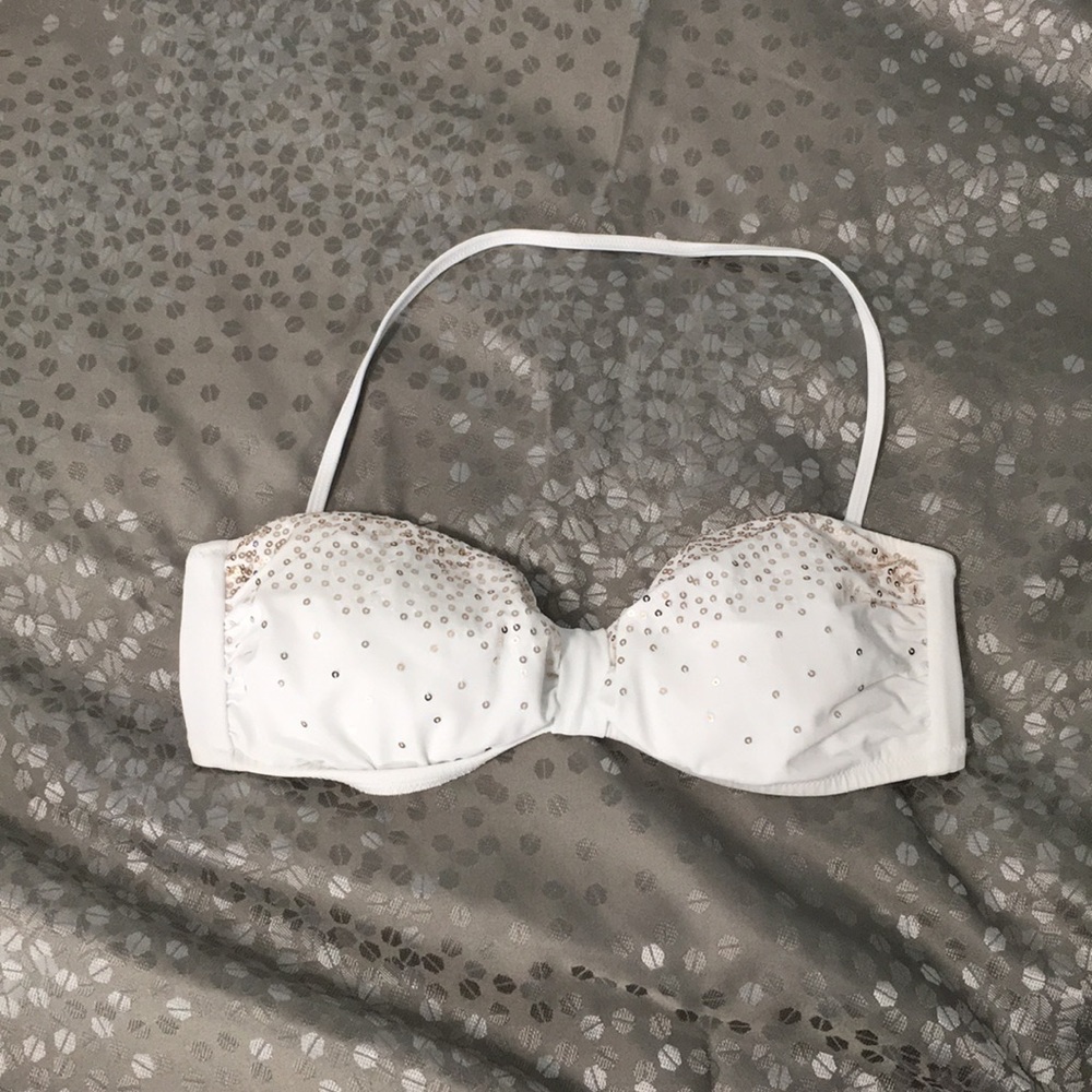 NWOT Pink Victoria’s Secret Bandeau Bikini Top